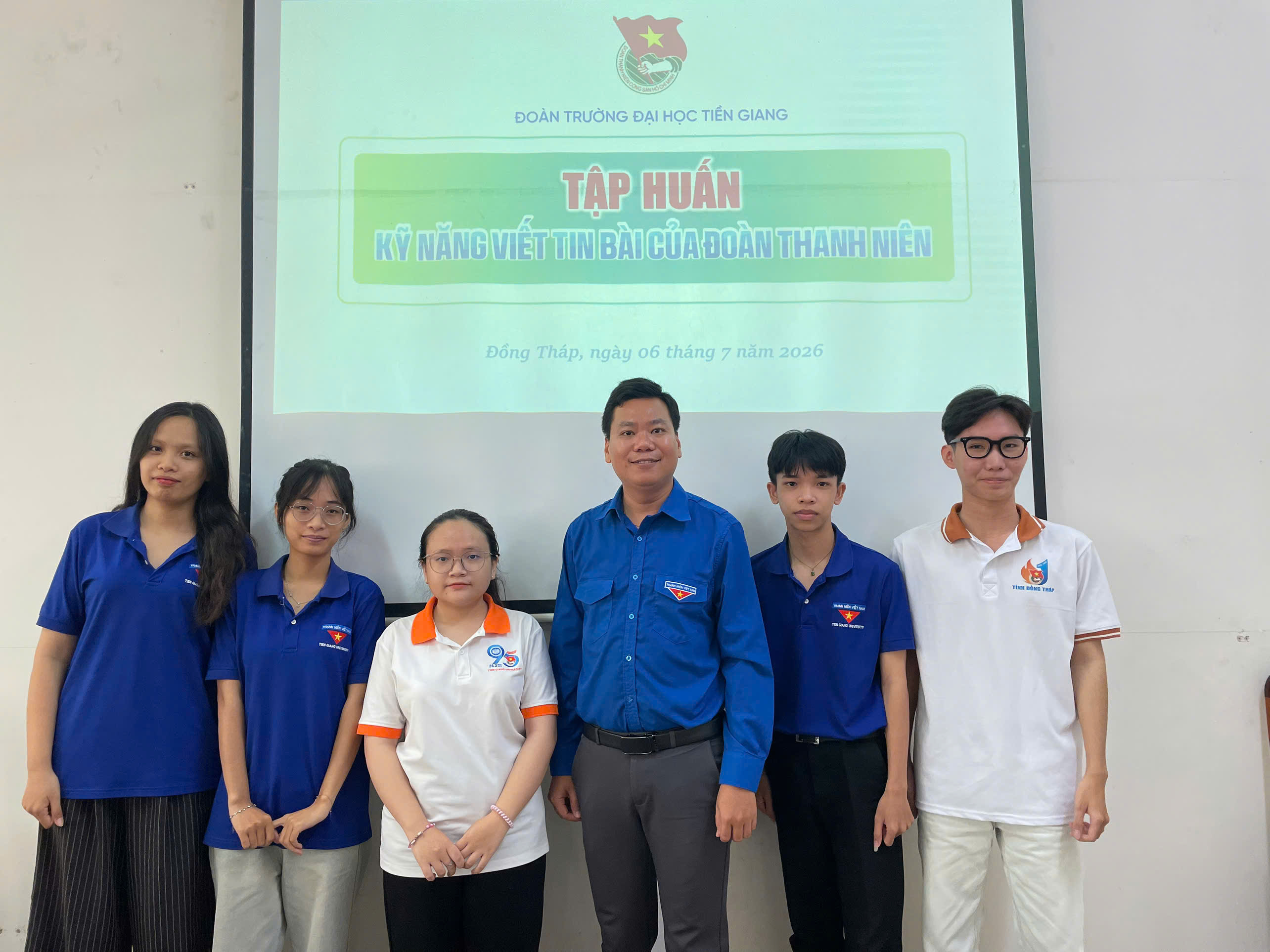 Đoàn Trường Đại học Tiền Giang tổ chức tập huấn kỹ năng viết tin, bài cho cán bộ Đoàn