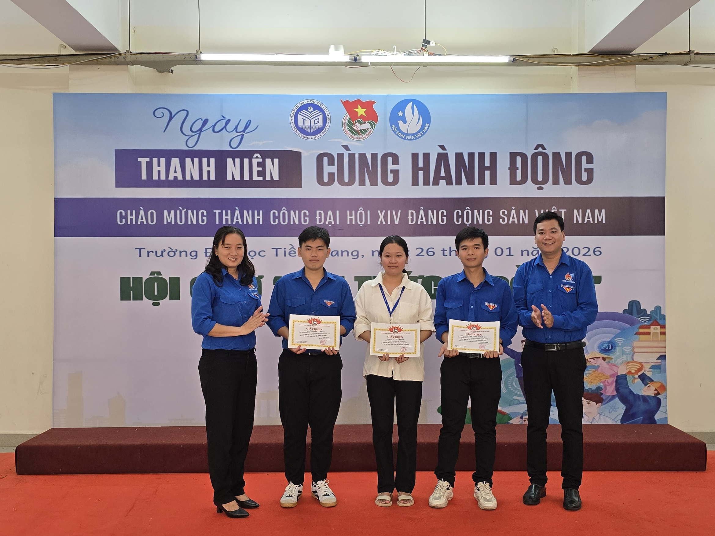 Hội Sinh viên Trường Đại học Tiền Giang tổ chức “Ngày Thanh niên cùng hành động” chào mừng thành công Đại hội đại biểu toàn quốc lần thứ XIV của Đảng