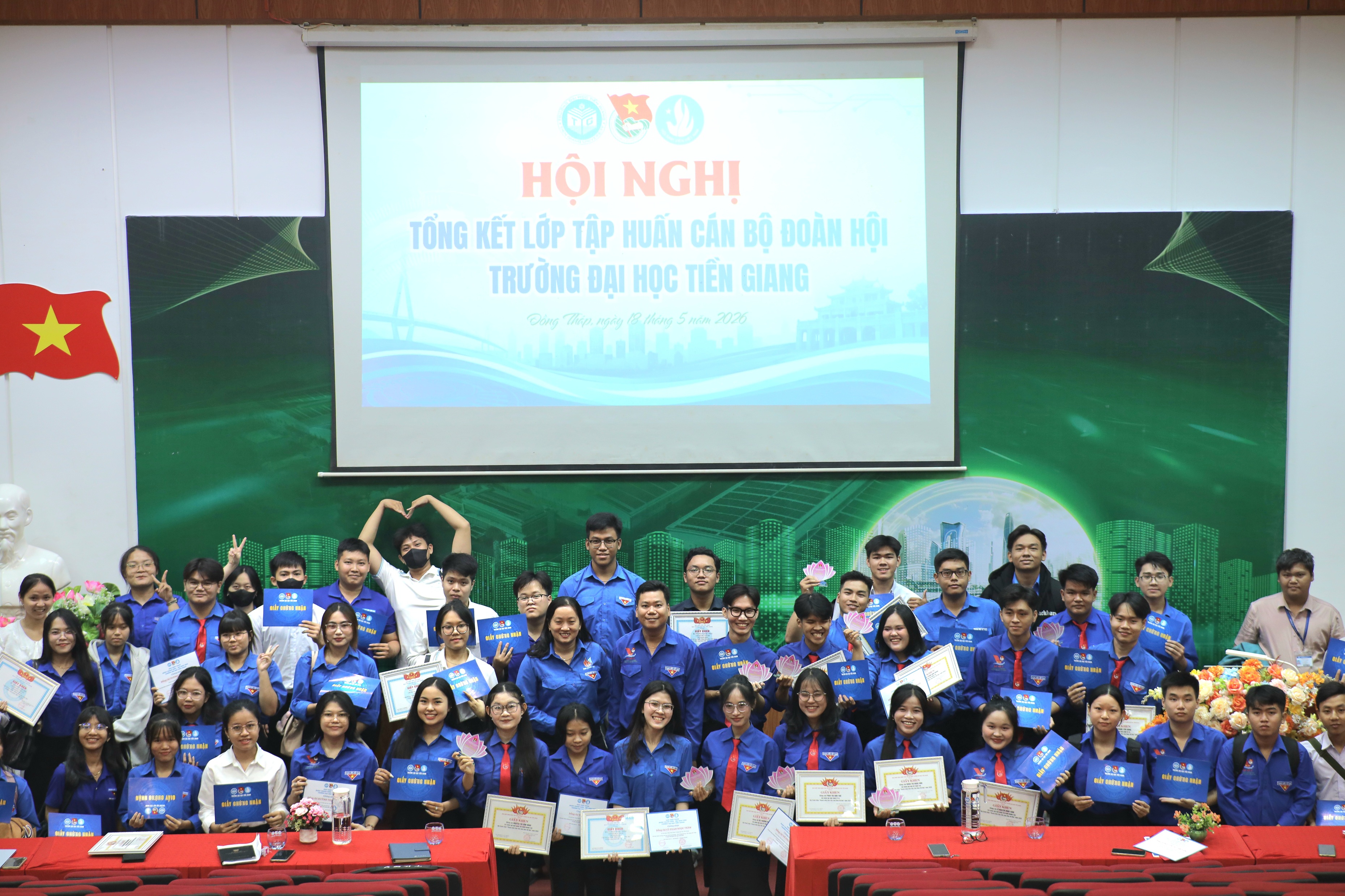 Tổng kết Hội nghị tập huấn Cán bộ Đoàn - Hội Trường Đại học Tiền Giang - năm 2026