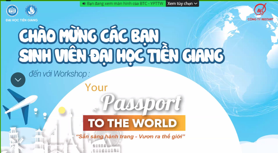 Chương trình “Vượt đại dịch - Xoá mất gốc tiếng Anh” Chủ đề: “Your Passport to the World” - Sẵn sàng hành trang - Vươn ra thế