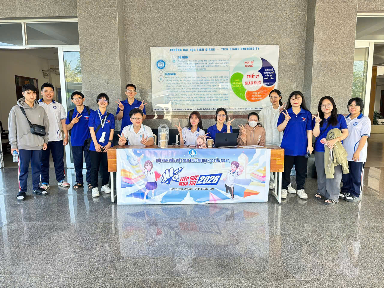 Hội Sinh viên Trường Đại học Tiền Giang đồng hành cùng thí sinh tham gia kỳ thi đánh giá năng lực của ĐHQG-HCM đợt 1 năm 2026